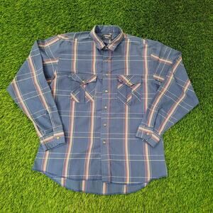 Vintage Wrangler Hippie Western Shirt L/XL 24X30 Ranch-Wear